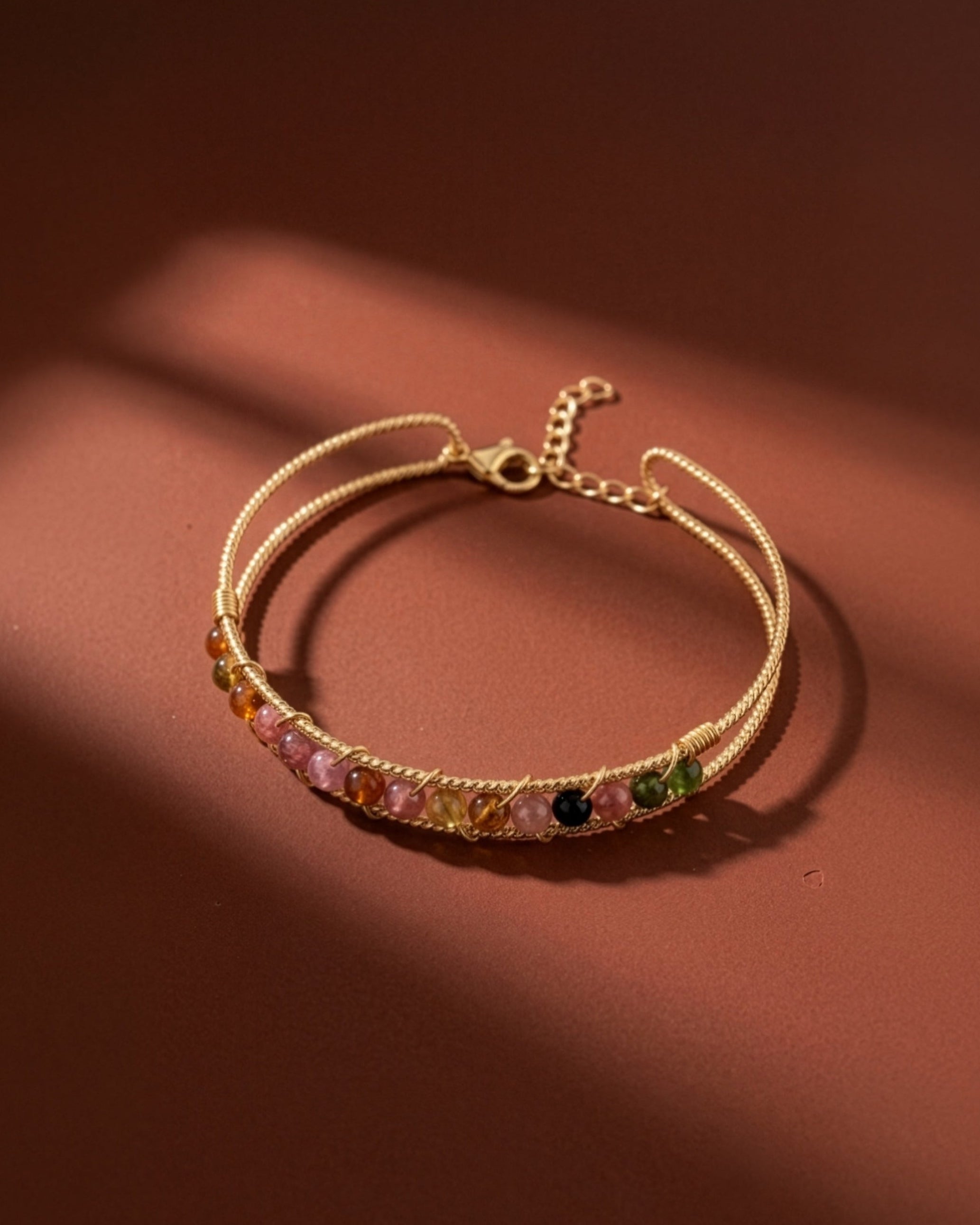 Pulsera de Turmalina Rosada
