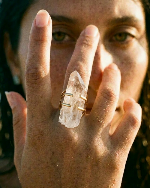Anillo Cuarzo Cristal