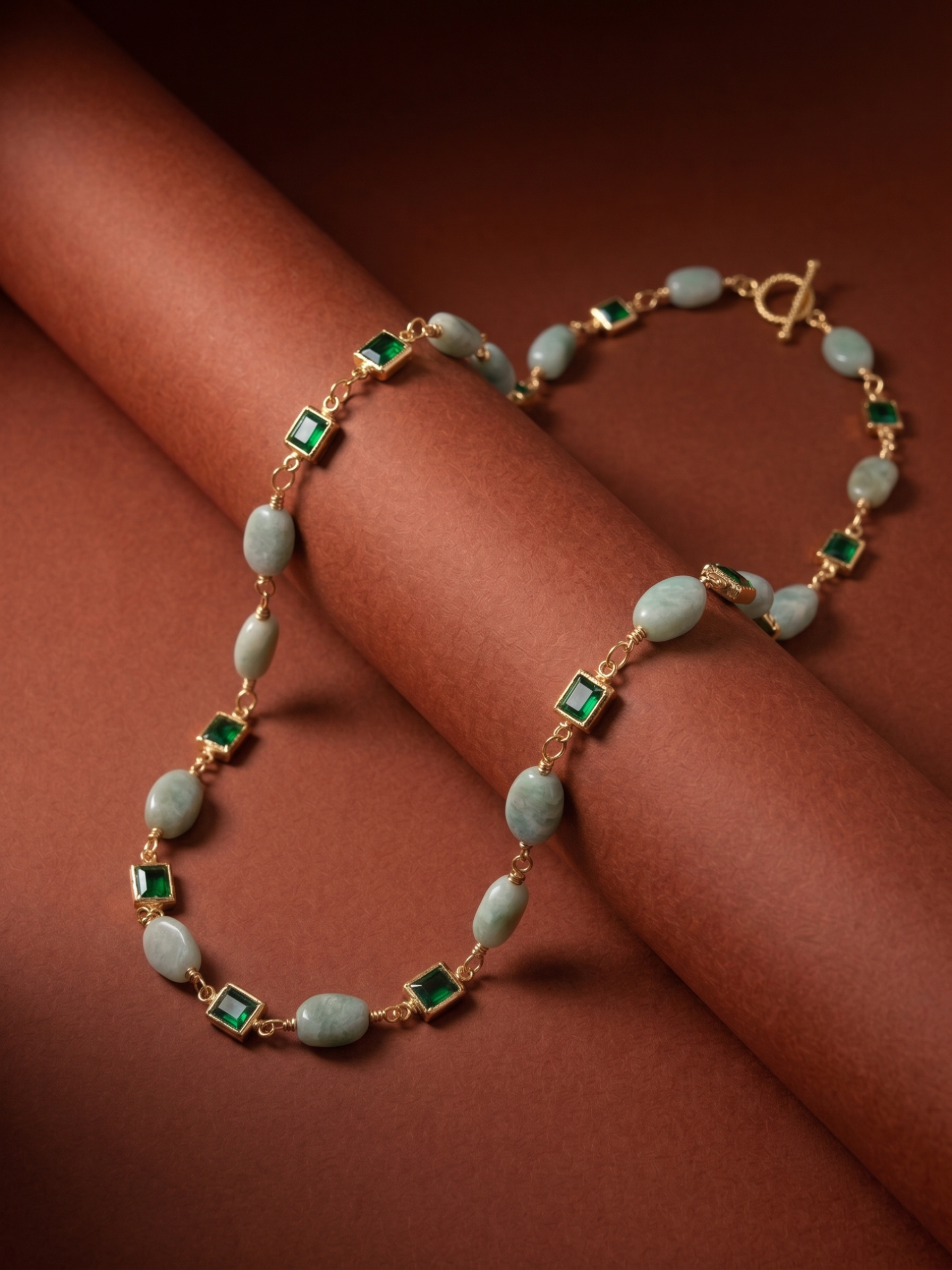 Choker de Aguamarina