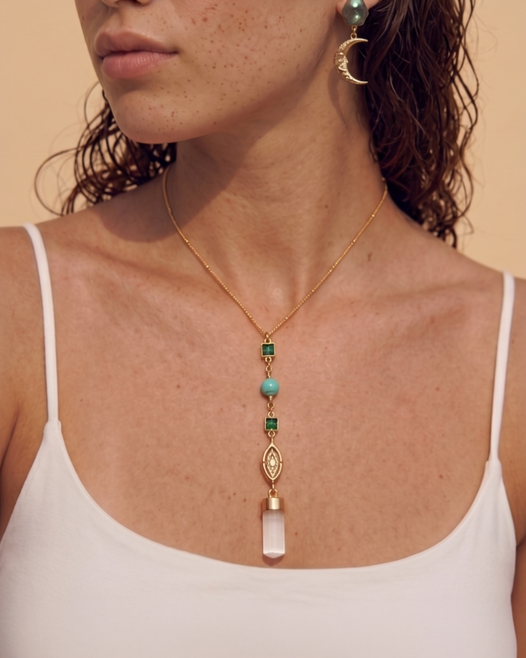 Collar Boho Selenita